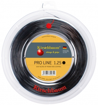 prolineno2schwarzrolle(1) Kirschbaum Pro Line Schwarz Saitenrolle 200m (ehemals PRO LINE II)